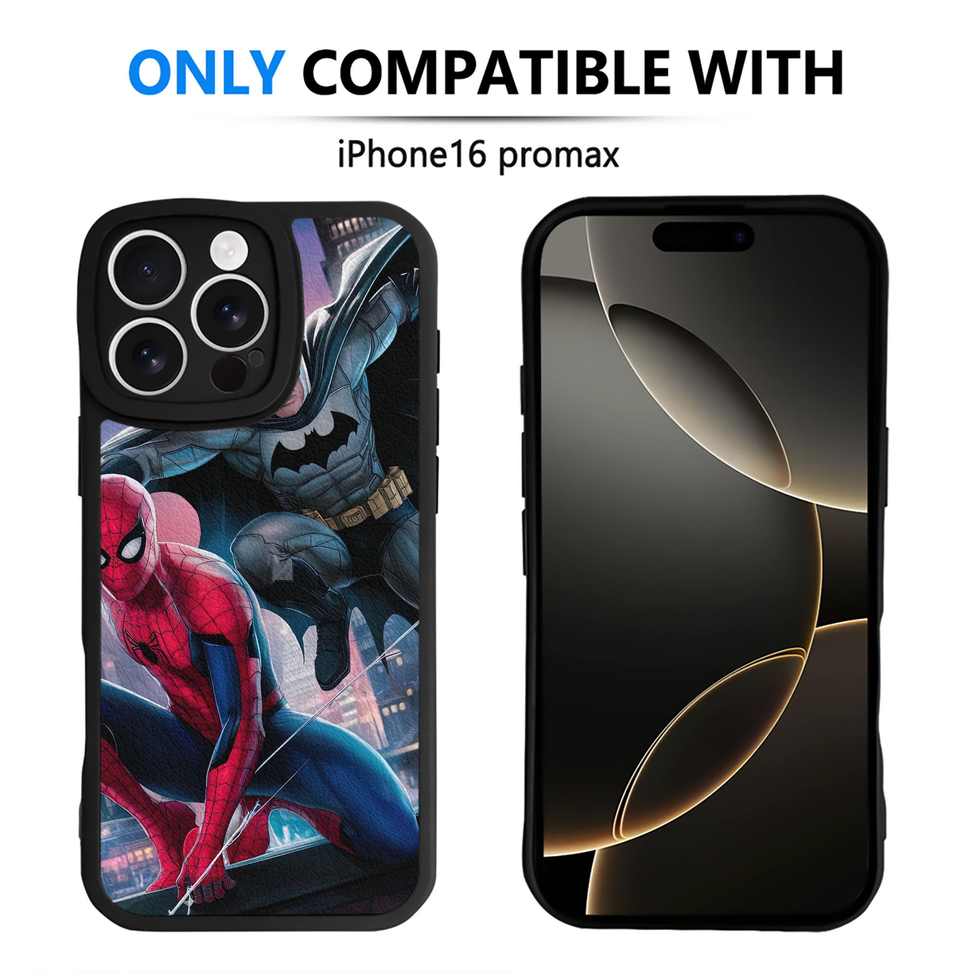 （画像用） Spider Man スパイダーマン 【iPhone 16シリーズ対応】シリコンスマホケース（レザー調） 材質：シリコン